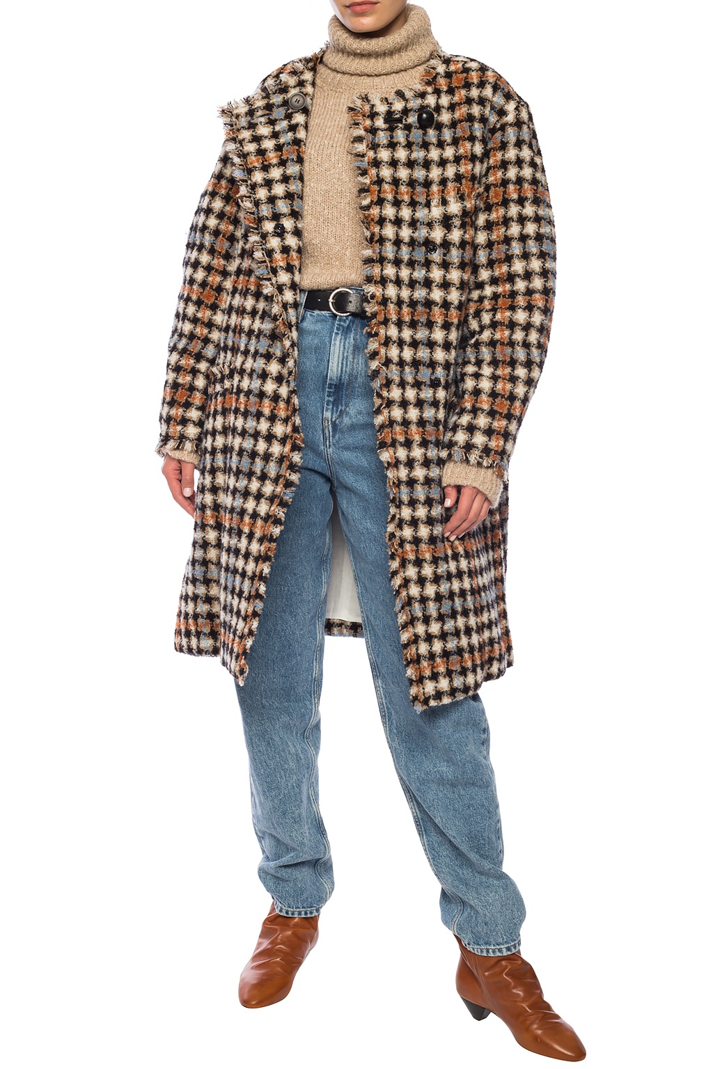 Check coat Isabel Marant - SchaferandweinerShops Canada